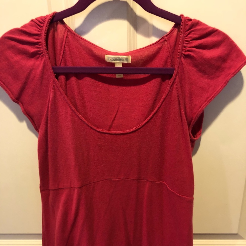 Bright fuchsia top. Yea summer!